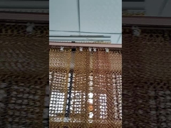 1.0 มม กว้างเส้นใย อลูมิเนียม โล่โลหะ ผ้าม่านผ้าม่าน ประดับภายใน Mesh สําหรับบ้านและโรงแรม