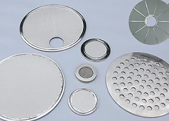 0.5um–200um Leaf Disc Filter Screen ตาข่ายสแตนเลส 304