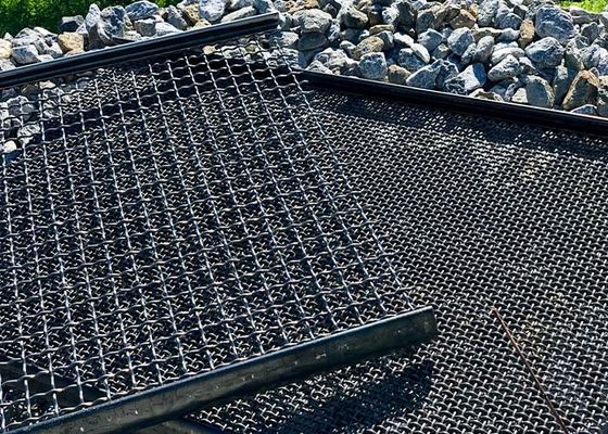 0.71mm Stone Crusher Mesh / Dressing Mine Screen เหล็กคาร์บอนต่ํา