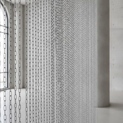 อลูมิเนียม เครื่องประดับ สายใย Mesh ผ้าม่าน 1.0mm Chain Link โลหะ Coil Drapery สําหรับสถาปัตยกรรมภายใน