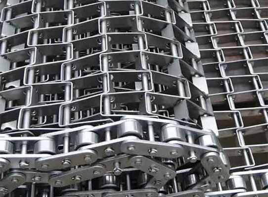 Stainless Steel 304 Great Wall Chain Conveyor Belt Cross Rod Heavy Duty Heat Resistant Custom Width
