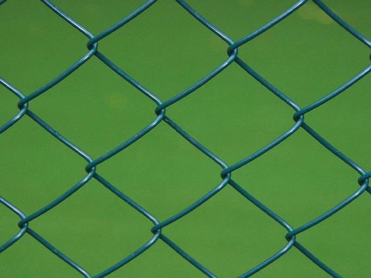 ความปลอดภัยไฟฟ้า 1.8 M Chain Link Fence ผิวเคลือบไวนิล