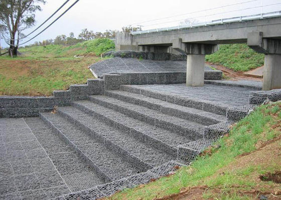 ที่นอน Gabion สังกะสีสำหรับ Revetments / Sea Wall / Channel Lining