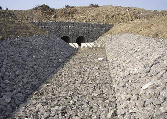 ที่นอน Gabion สังกะสีสำหรับ Revetments / Sea Wall / Channel Lining