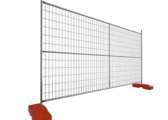 4 มิลลิเมตร Hot Dip Galvanized แผ่นรั้วชั่วคราวกรอบกลม 42 ไมครอน