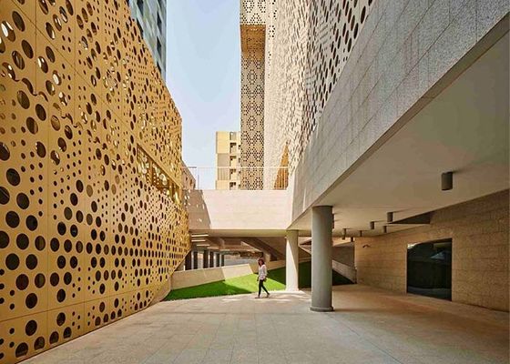 Perforated Metal Building Facade การผสมผสานระหว่างฟังก์ชั่นและความสวยงามสำหรับการออกแบบ Facade ทางสถาปัตยกรรม