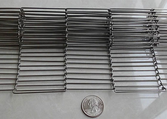 3 "ถึง 14" สายพานลำเลียงโลหะ Flat Flex Wire Mesh Conveyor Belt