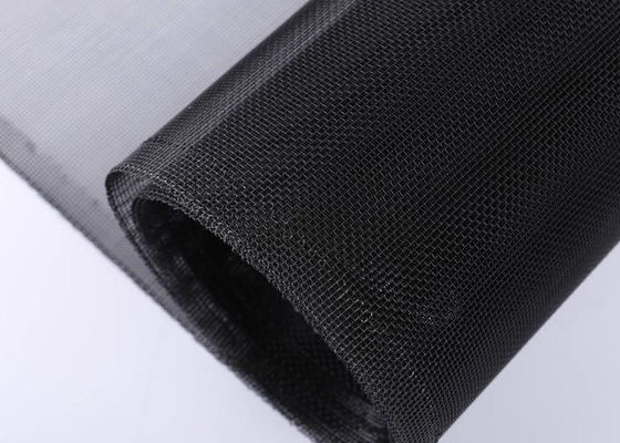 สีดํา BWG32 BWG34 ผ้าม่านหน้าต่างอลูมิเนียม สําหรับผ้าม่านหนอน Mesh