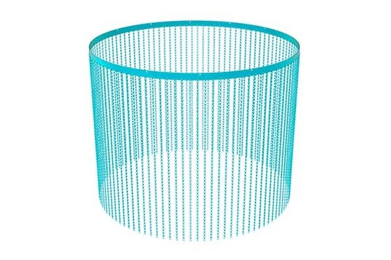 ลักษณะดีและลักษณะกันไฟ ความละลายสูง อลูมิเนียมประดับสาย Mesh ด้วยการรักษา anodized