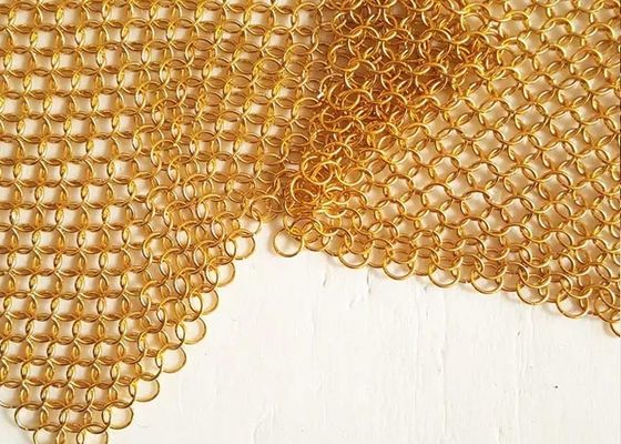 แหวนถักโซ่, ม่านโซ่, ม่านโลหะสำหรับตกแต่งภายนอกและภายในอาคาร