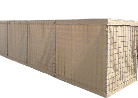 Gabion Hesco Bastion Wall Military Gabion 4 มม. เส้นผ่านศูนย์กลางลวด 5 มม