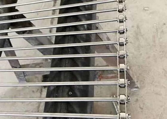 SS314 ไม้กระชับกระบวนการ Sintering Furnace คอนเวียร์เบลท์ 1100 องศา C อุณหภูมิสูง