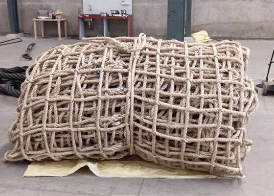 20m*20m ความยาว Helicopter Landing Sisal Rope Helideck Safety Netting CAP 437 มาตรฐาน